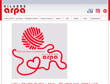 Tablet Screenshot of hiladosarpa.com.ar